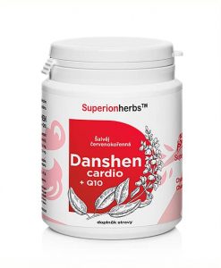 Doplnok stravy Danshen cardio + Q10 - šalvěj červenokořenná - od Superionherbs